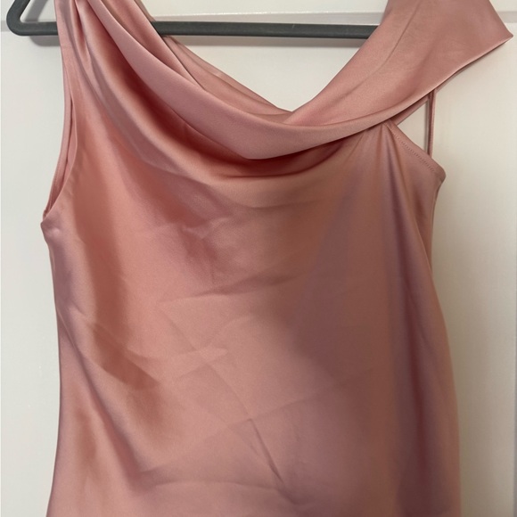 Jonathan Simkhai Soft Pink Asymmetric Blouse - Picture 4 of 4